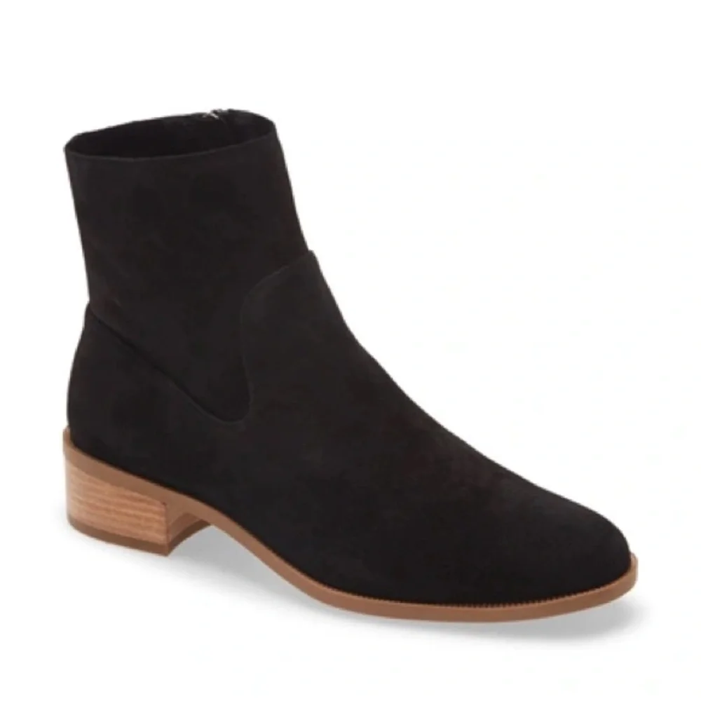 Caslon Black Suede Booties